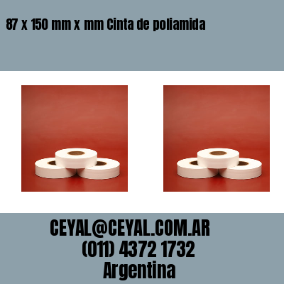 87 x 150 mm x mm Cinta de poliamida
