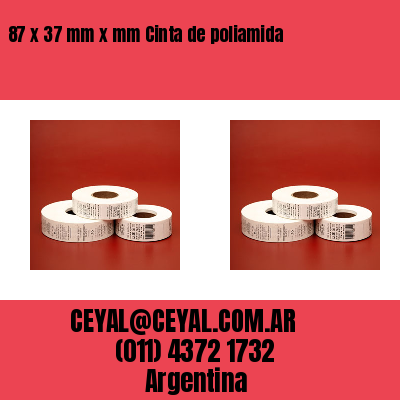87 x 37 mm x mm Cinta de poliamida