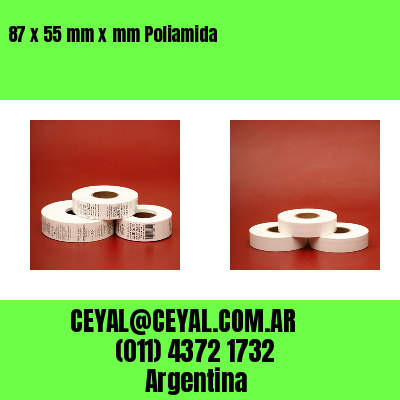87 x 55 mm x mm Poliamida
