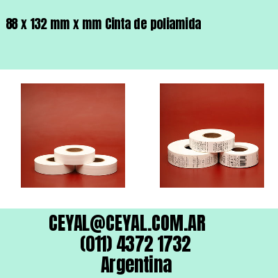 88 x 132 mm x mm Cinta de poliamida