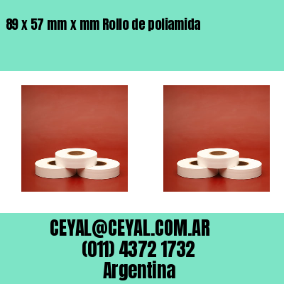 89 x 57 mm x mm Rollo de poliamida