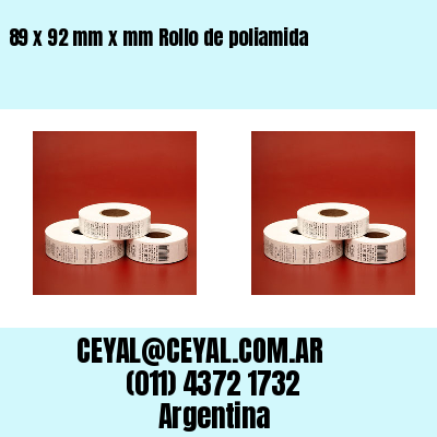 89 x 92 mm x mm Rollo de poliamida
