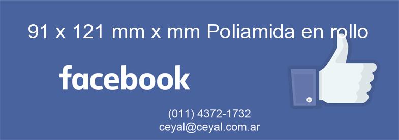 91 x 121 mm x mm Poliamida en rollo