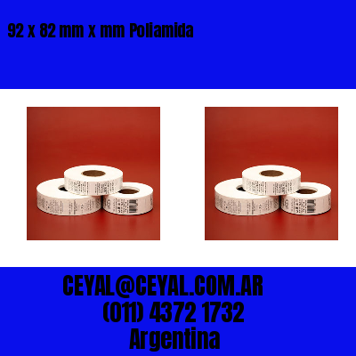 92 x 82 mm x mm Poliamida