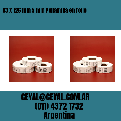 93 x 126 mm x mm Poliamida en rollo