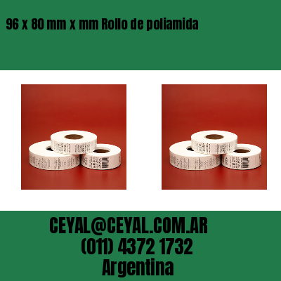 96 x 80 mm x mm Rollo de poliamida