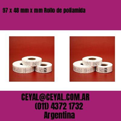 97 x 48 mm x mm Rollo de poliamida