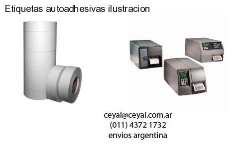 Etiquetas autoadhesivas ilustracion