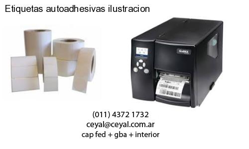 Etiquetas autoadhesivas ilustracion
