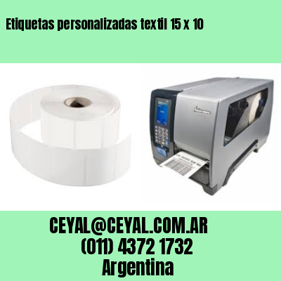Etiquetas personalizadas textil 15 x 10