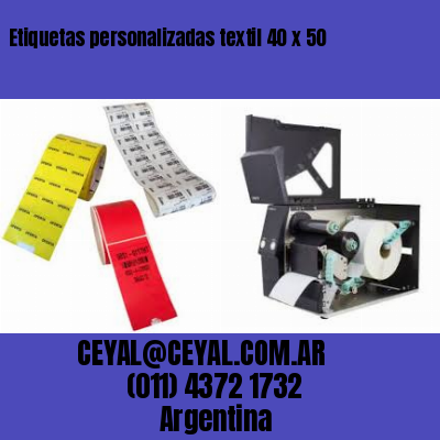 Etiquetas personalizadas textil 40 x 50
