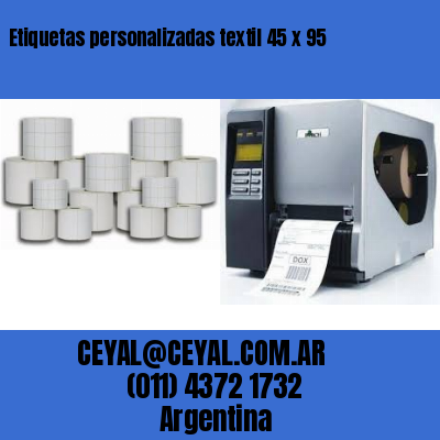 Etiquetas personalizadas textil 45 x 95