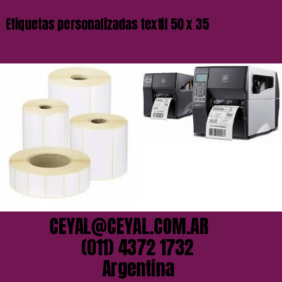 Etiquetas personalizadas textil 50 x 35