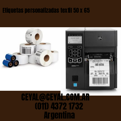 Etiquetas personalizadas textil 50 x 65