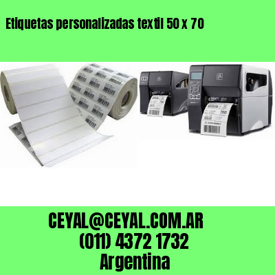 Etiquetas personalizadas textil 50 x 70