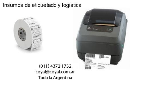 Insumos de etiquetado y logistica