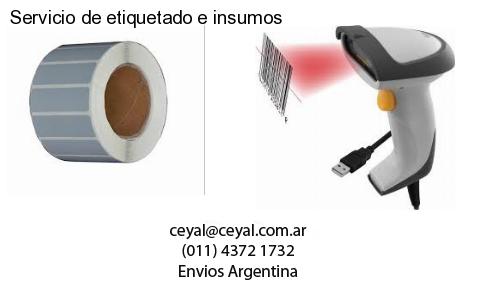 Servicio de etiquetado e insumos