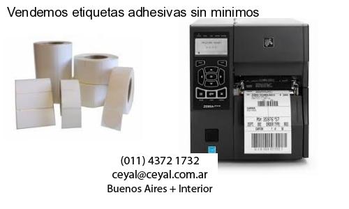 Vendemos etiquetas adhesivas sin minimos