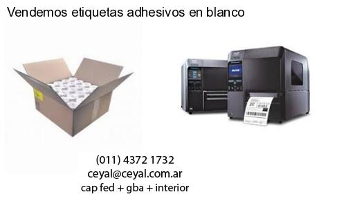 Vendemos etiquetas adhesivos en blanco