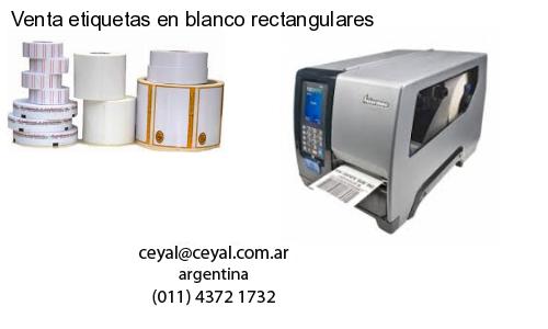 Venta etiquetas en blanco rectangulares