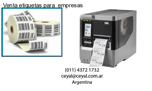 Venta etiquetas para  empresas