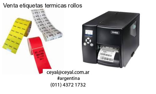 Venta etiquetas termicas rollos