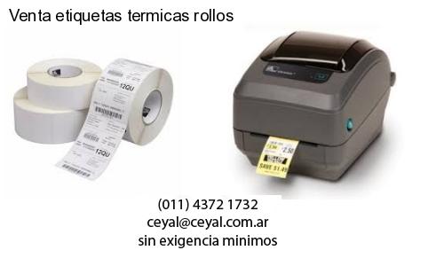 Venta etiquetas termicas rollos