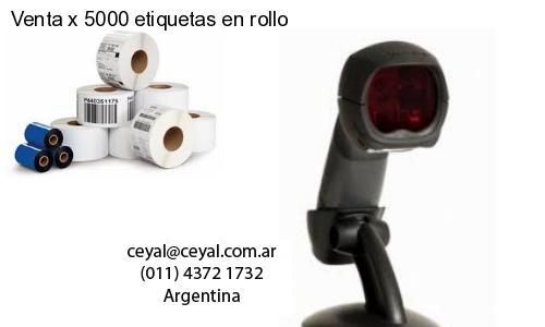 Venta x 5000 etiquetas en rollo