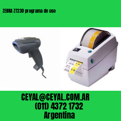 ZEBRA ZT230 programa de uso