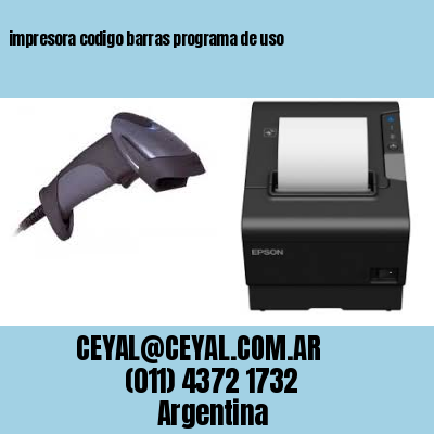 impresora codigo barras programa de uso