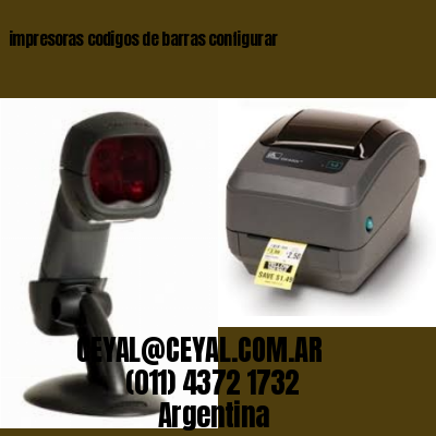 impresoras codigos de barras configurar