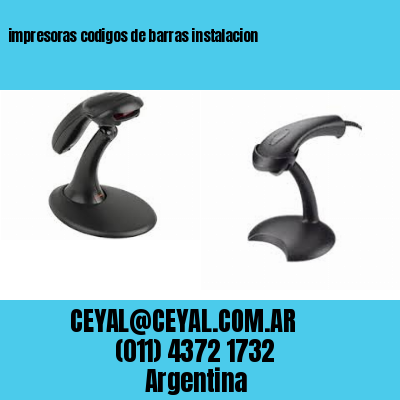 impresoras codigos de barras instalacion