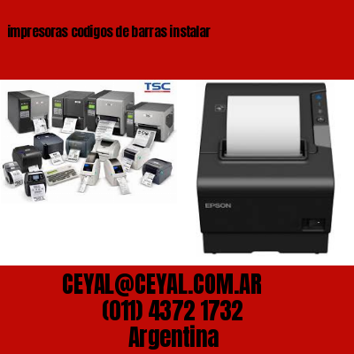 impresoras codigos de barras instalar