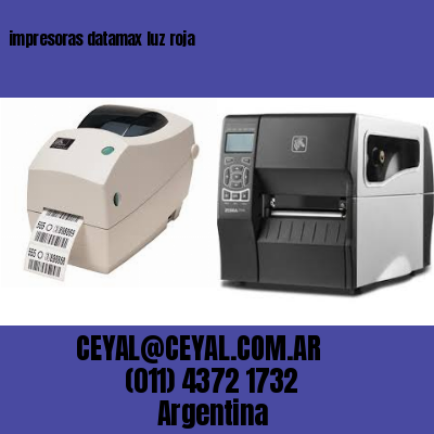 impresoras datamax luz roja