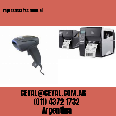 impresoras tsc manual