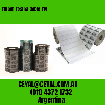 ribbon resina doble 114