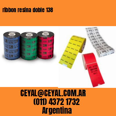ribbon resina doble 138