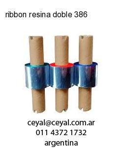 ribbon resina doble 386