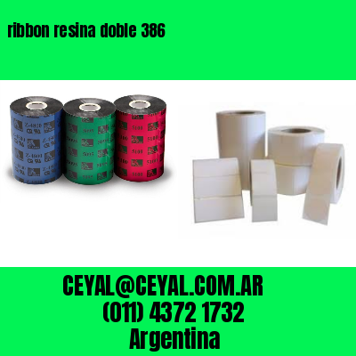 ribbon resina doble 386