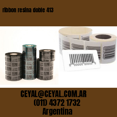 ribbon resina doble 413