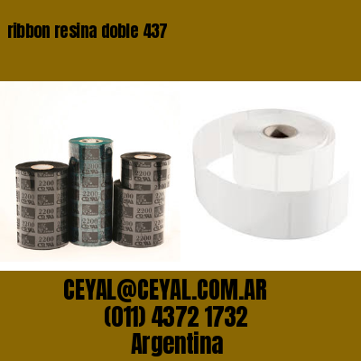 ribbon resina doble 437