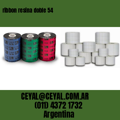 ribbon resina doble 54