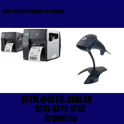 zebra GK420t limpieza de cabezal