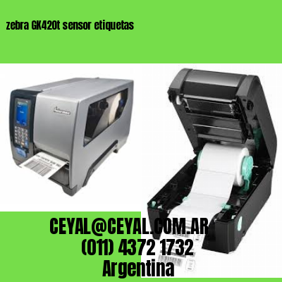 zebra GK420t sensor etiquetas