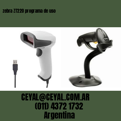 zebra ZT220 programa de uso