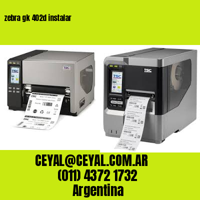 zebra gk 402d instalar