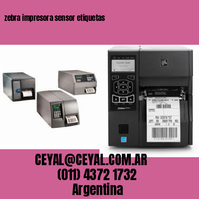 zebra impresora sensor etiquetas