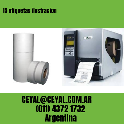 15 etiquetas ilustracion