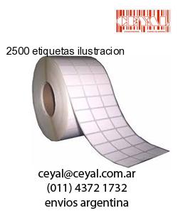 2500 etiquetas ilustracion