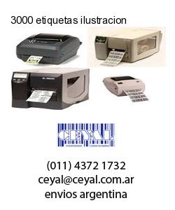 3000 etiquetas ilustracion